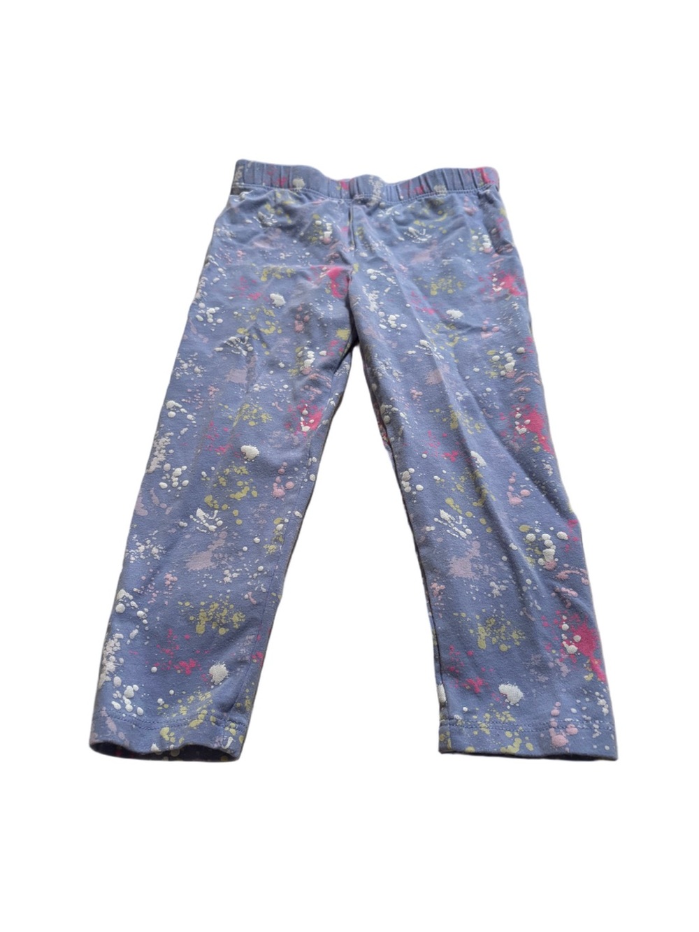 Toddler Blue Splatter-Print Leggings Size 3T